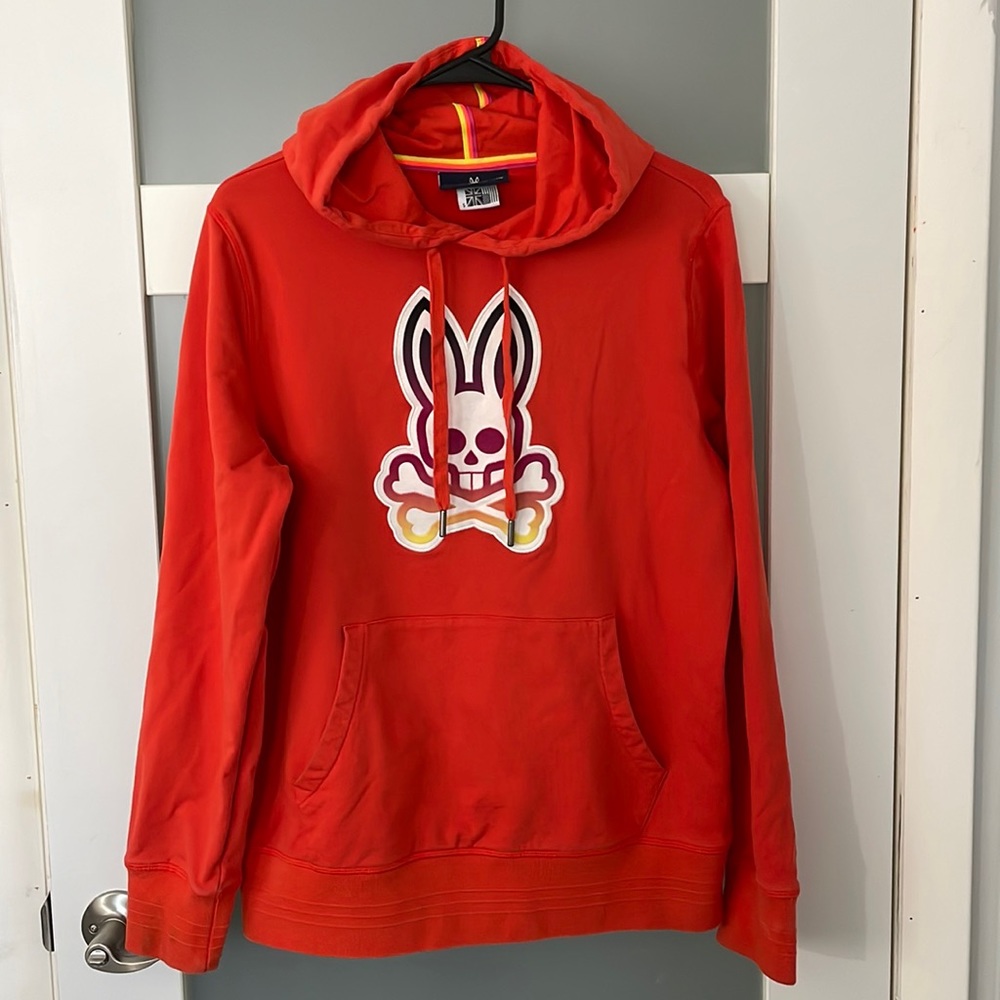 PSYCHO BUNNY - SPIRES HOODIE (ORANGE) Size S